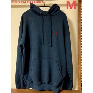 ポロラルフローレン(POLO RALPH LAUREN)のPOLO RALPH LAUREN パーカー M ネイビー アメリカ製スウェット(パーカー)