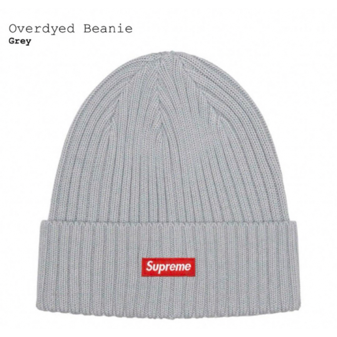 Supreme Overdyed Beanie Greyニット帽/ビーニー