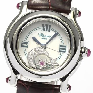 ショパール(Chopard)のショパール Chopard 27/8245-42 ハッピースポーツ ムーンスター クォーツ レディース 箱付き_656617【ev15】(腕時計)