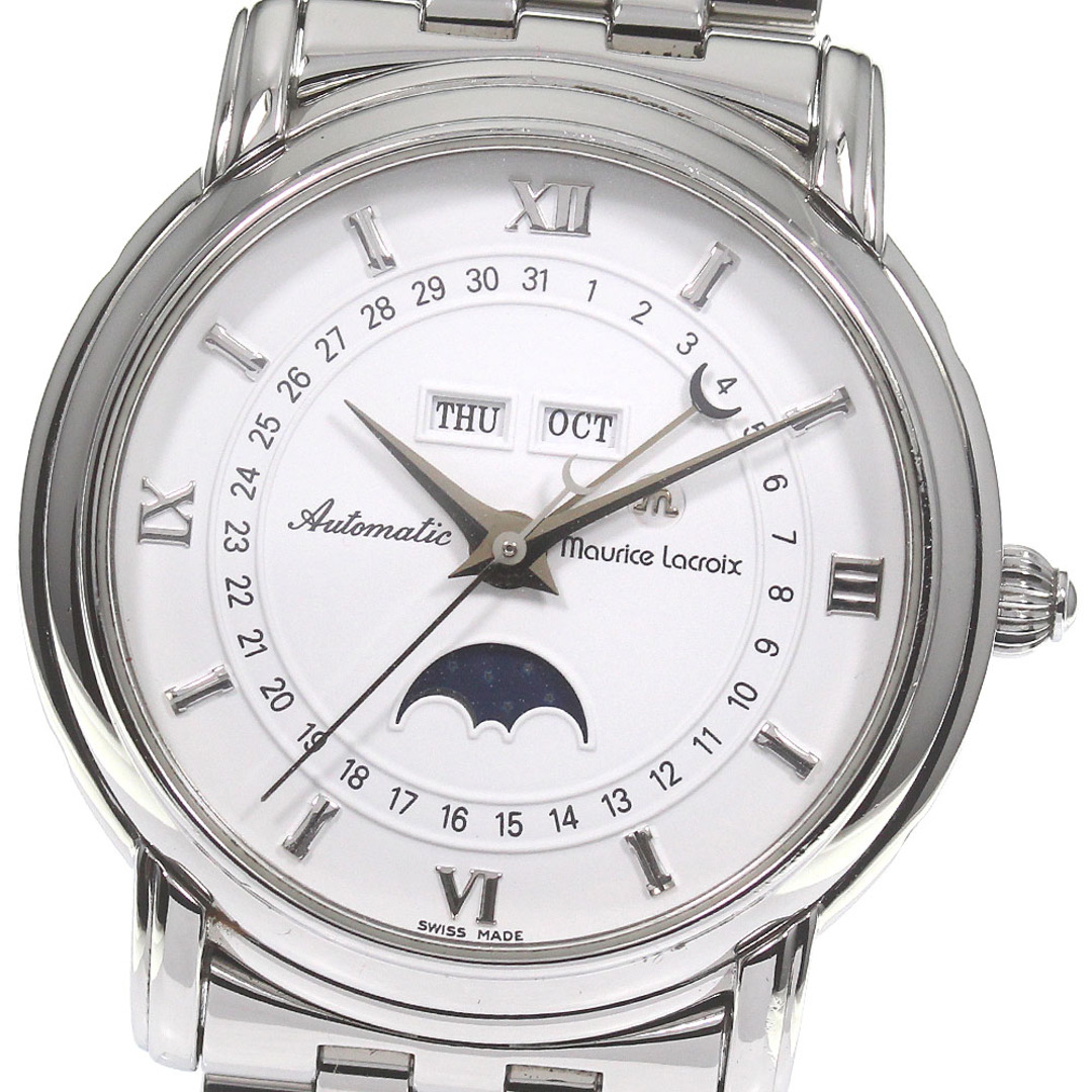 MAURICE LACROIX(モーリスラクロア)のモーリス・ラクロア Maurice Lacroix 37757 マスターピース トリプルカレンダー 自動巻き メンズ 箱付き_785329 メンズの時計(腕時計(アナログ))の商品写真