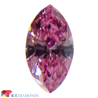 FANCY VIVID PURPLISH PINK 0.084ct MQ(その他)