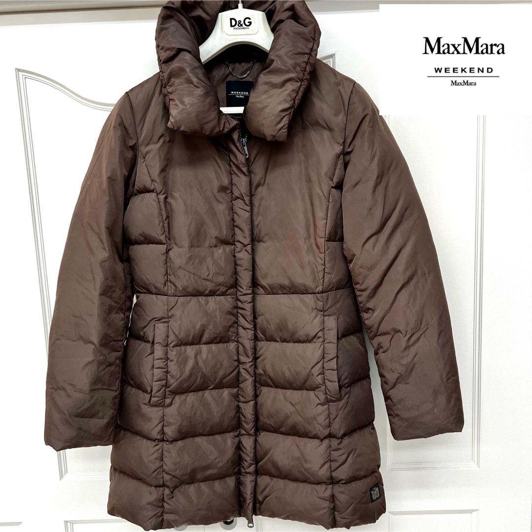 レディースWEEKEND MaxMara ダウンコート ロング丈 ファー Aライン