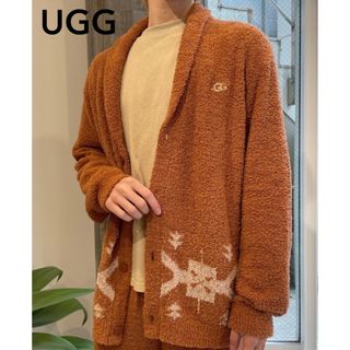 アグ(UGG)の新品同様　UGG アグ　グラフィック インターシャ カーディガン　M(カーディガン)