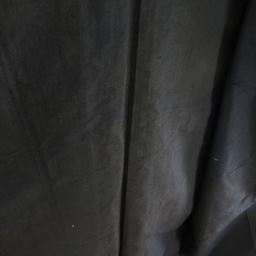 男着物 アンティーク アンサンブル 正絹 亀甲 茶色 袷 レトロ 昔着物 身丈143cm メンズの水着/浴衣(着物)の商品写真