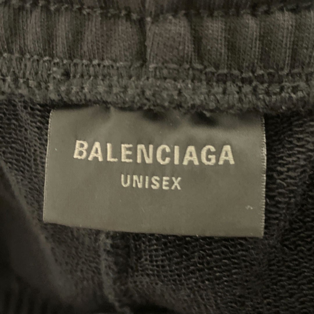 Balenciaga(バレンシアガ)のBALENCIAGA バレンシアガ 767853 TPVG6 ロゴ刺繍ワイドスウェットロングパンツ ブラック メンズのパンツ(その他)の商品写真