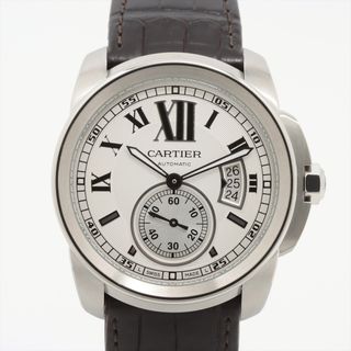 カルティエ(Cartier)のカルティエ カリブル ドゥ カルティエ SS×革   メンズ 腕時計(腕時計(アナログ))