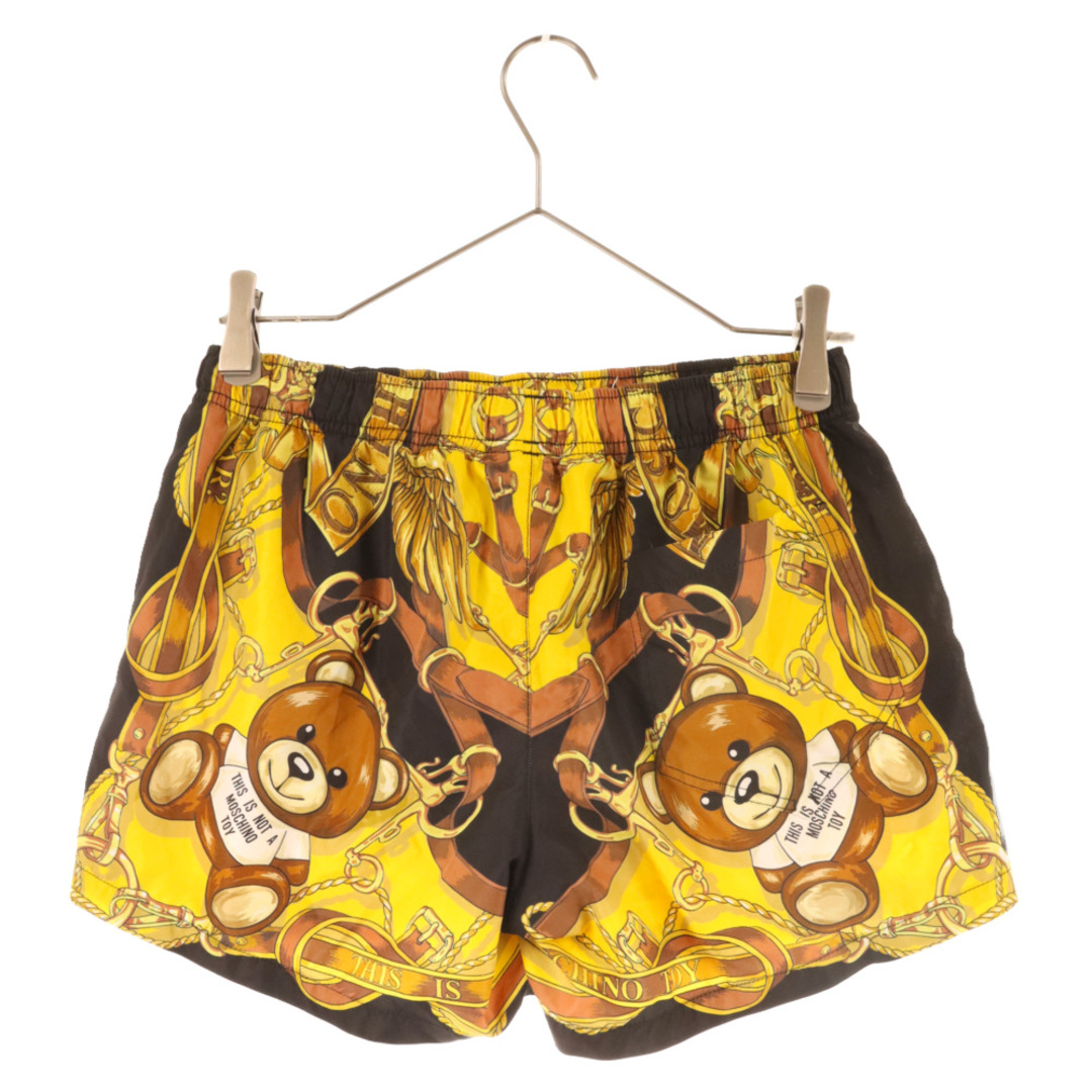 MOSCHINO(モスキーノ)のMOSCHINO モスキーノ Logo Teddy Print Shorts テディベアロゴプリント ハーフパンツ ショーツ イエロー/ブラック 212Z J42025274 メンズのパンツ(その他)の商品写真