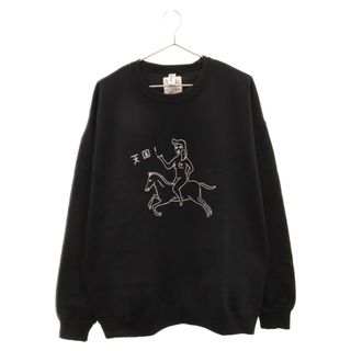 ワコマリア(WACKO MARIA)のWACKO MARIA ワコマリア 23AW CREW NECK SWEAT SHIRT 世界平和 クルーネック スウェット トレーナー ブラック(スウェット)