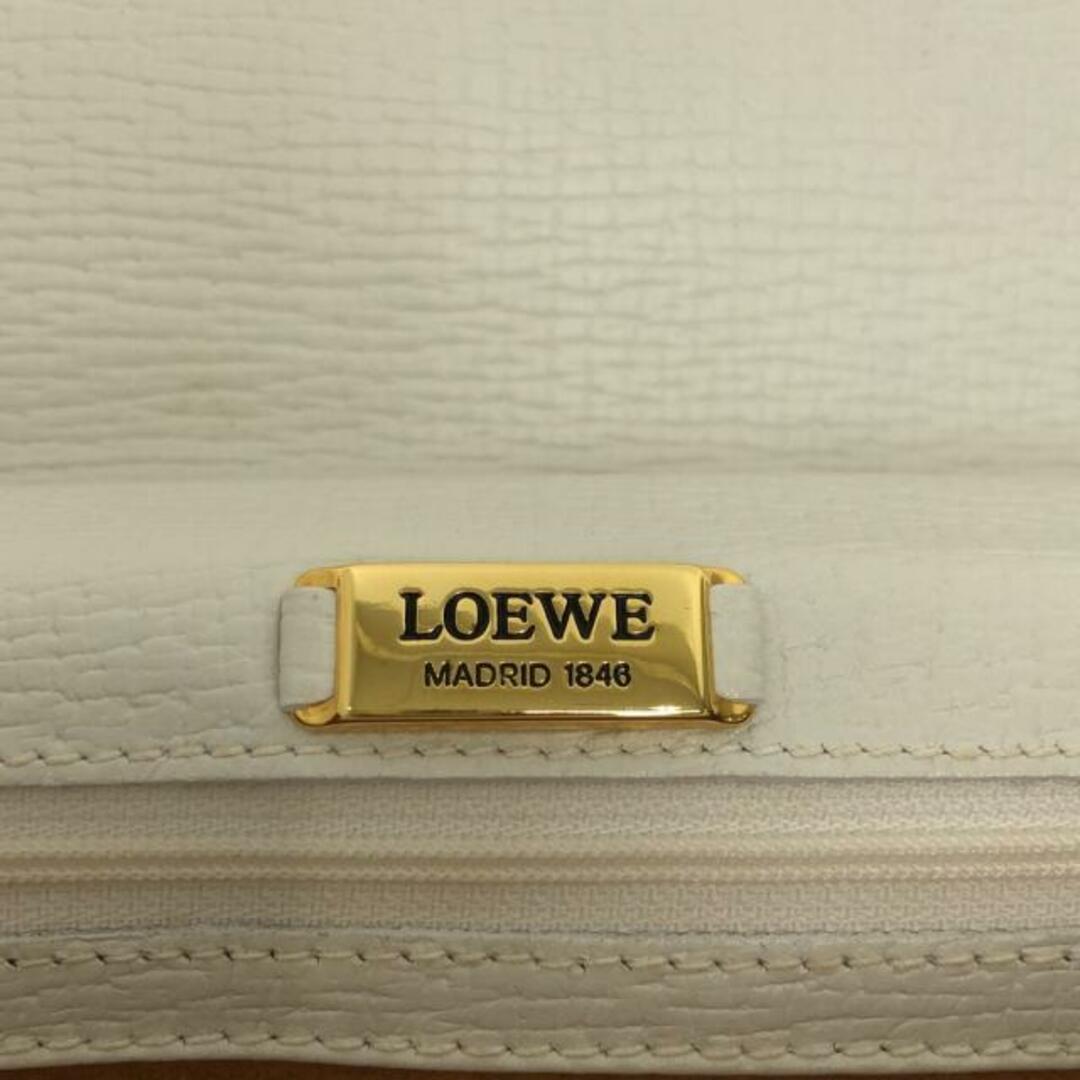 LOEWE - ロエベ ハンドバッグ バルセロナ 白 レザーの通販 by ブラン