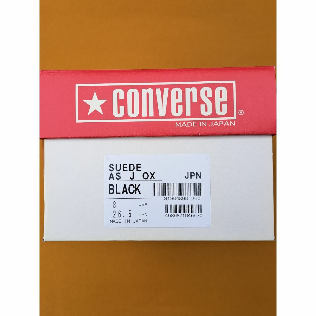 CONVERSE TOKYO(コンバーストウキョウ)のコンバース オールスター SUEDE AS J OX 26,5cm BLACK メンズの靴/シューズ(スニーカー)の商品写真