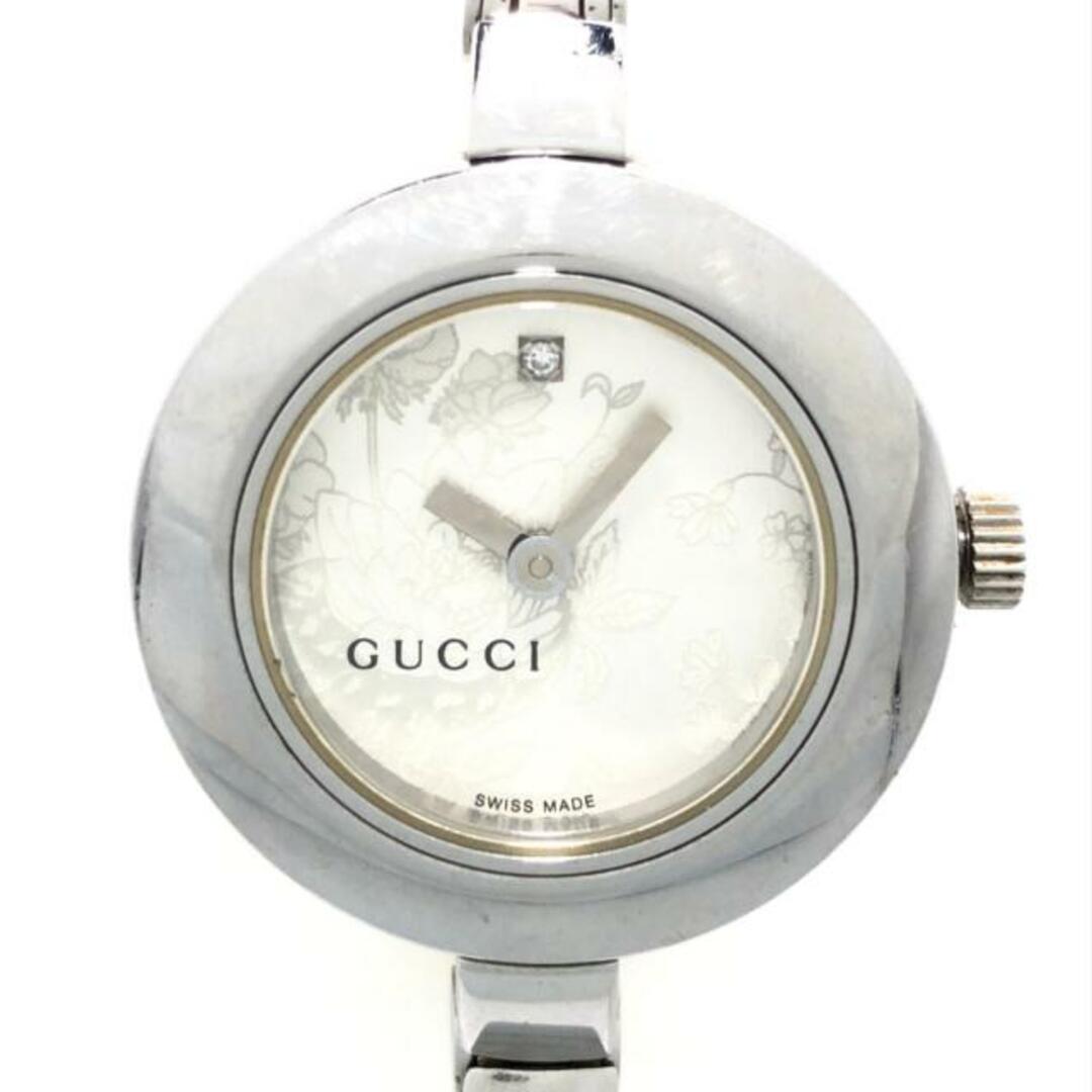 Gucci - GUCCI(グッチ) 腕時計 - 105 レディース 白の通販 by ブラン