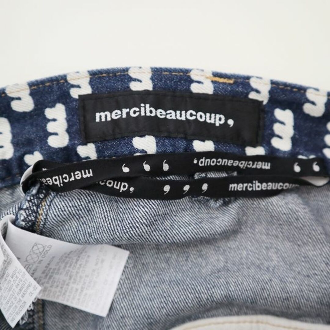 mercibeaucoup(メルシーボークー)のmercibeaucoup,　サルエルデザイン　ｍ柄デニムパンツ レディースのパンツ(サルエルパンツ)の商品写真