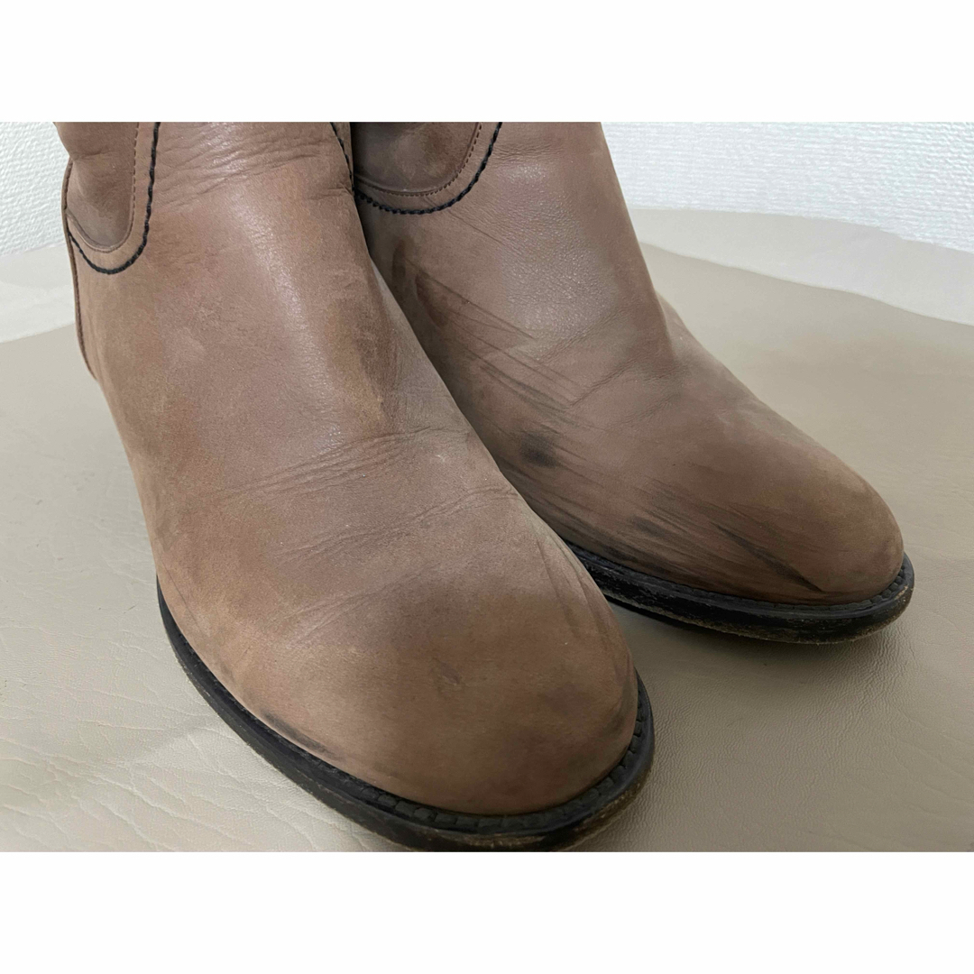CHANEL(シャネル)の【今週末まで】シャネルロングブーツ　茶色　24cm レザー　ココマーク　ブラウン レディースの靴/シューズ(ブーツ)の商品写真