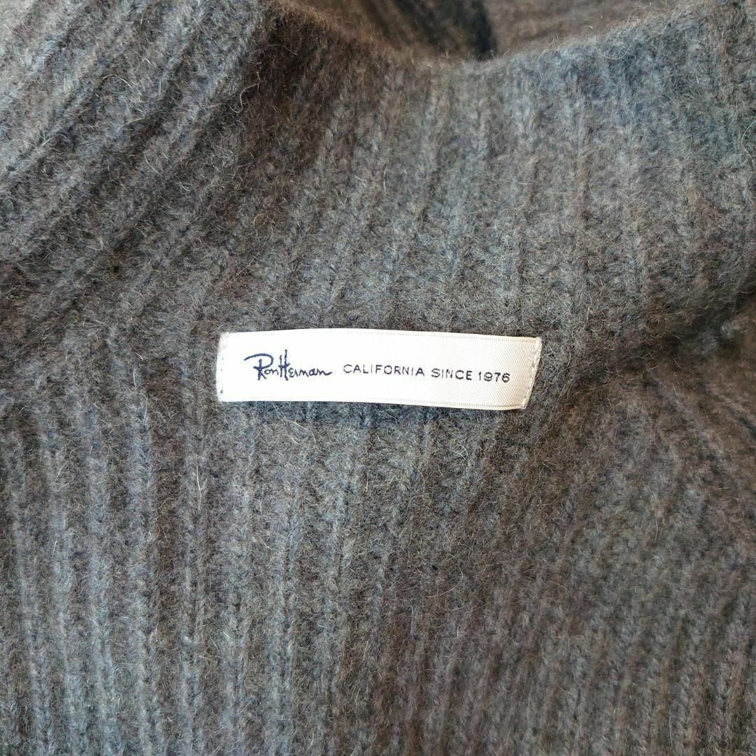 Ron Herman(ロンハーマン)のロンハーマン ウール100% ローゲージ リブ編み モックネック 長袖ニット M レディースのトップス(ニット/セーター)の商品写真