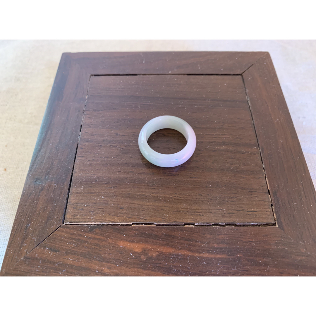 本翡翠翡翠　 天然石   指輪　リング     翡翠リング   17.7mm メンズのアクセサリー(リング(指輪))の商品写真