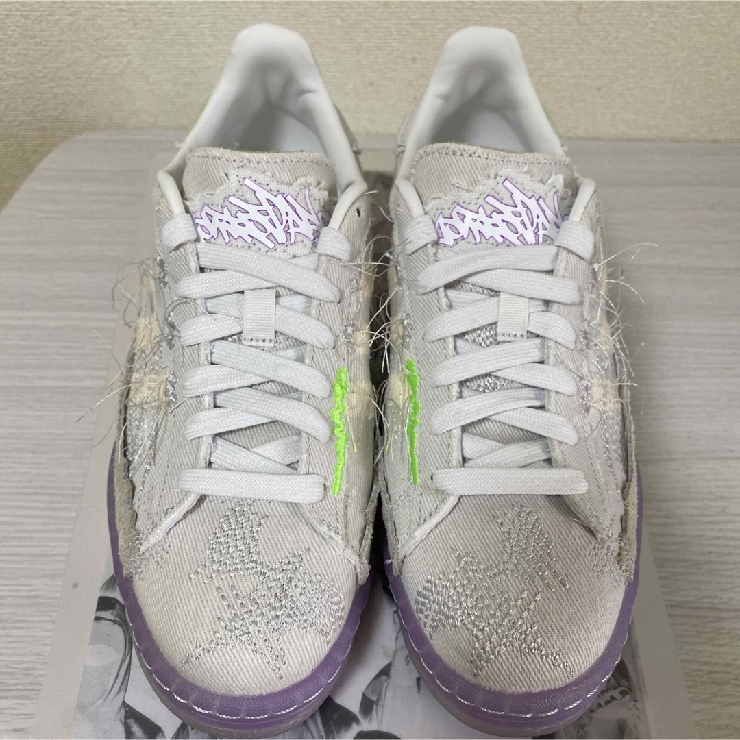 adidas(アディダス)の中古 adidas 24.5 アディダス ユースオブ パリス スニーカー 白 紫 レディースの靴/シューズ(スニーカー)の商品写真