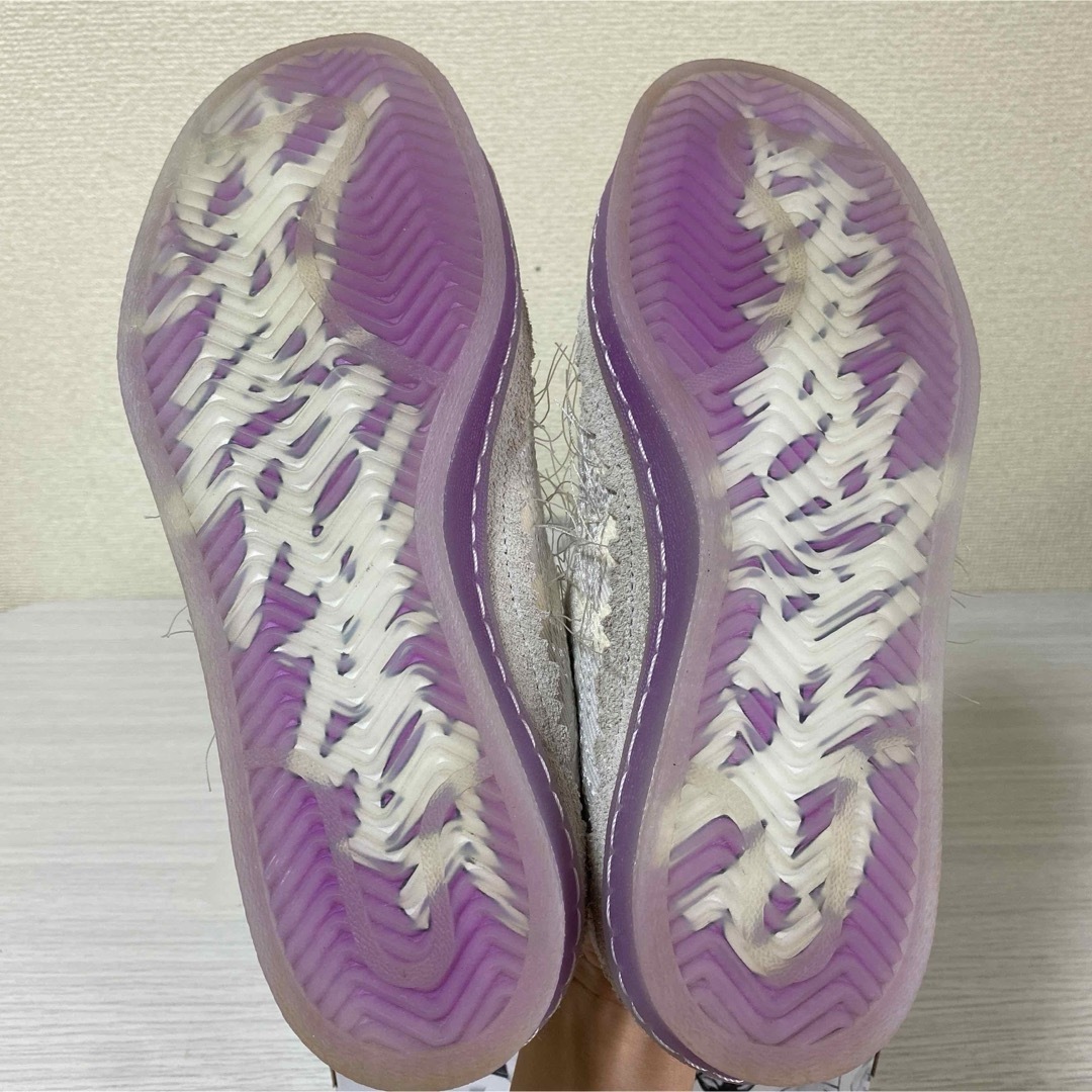 adidas(アディダス)の中古 adidas 24.5 アディダス ユースオブ パリス スニーカー 白 紫 レディースの靴/シューズ(スニーカー)の商品写真