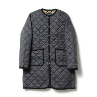 ラベンハム(LAVENHAM)の【新品未使用】 LAVENHAM ラベンハム キルティングジャケット コート CREW NECK COAT WOMENS レディース LV6114 【34サイズ/LAMP BLACK】(ロングコート)