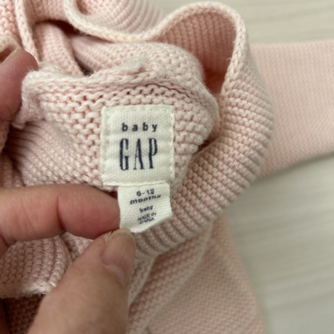 babyGAP(ベビーギャップ)のGAP ブラナンベア　ガーターセーター　カーディガン キッズ/ベビー/マタニティのベビー服(~85cm)(カーディガン/ボレロ)の商品写真