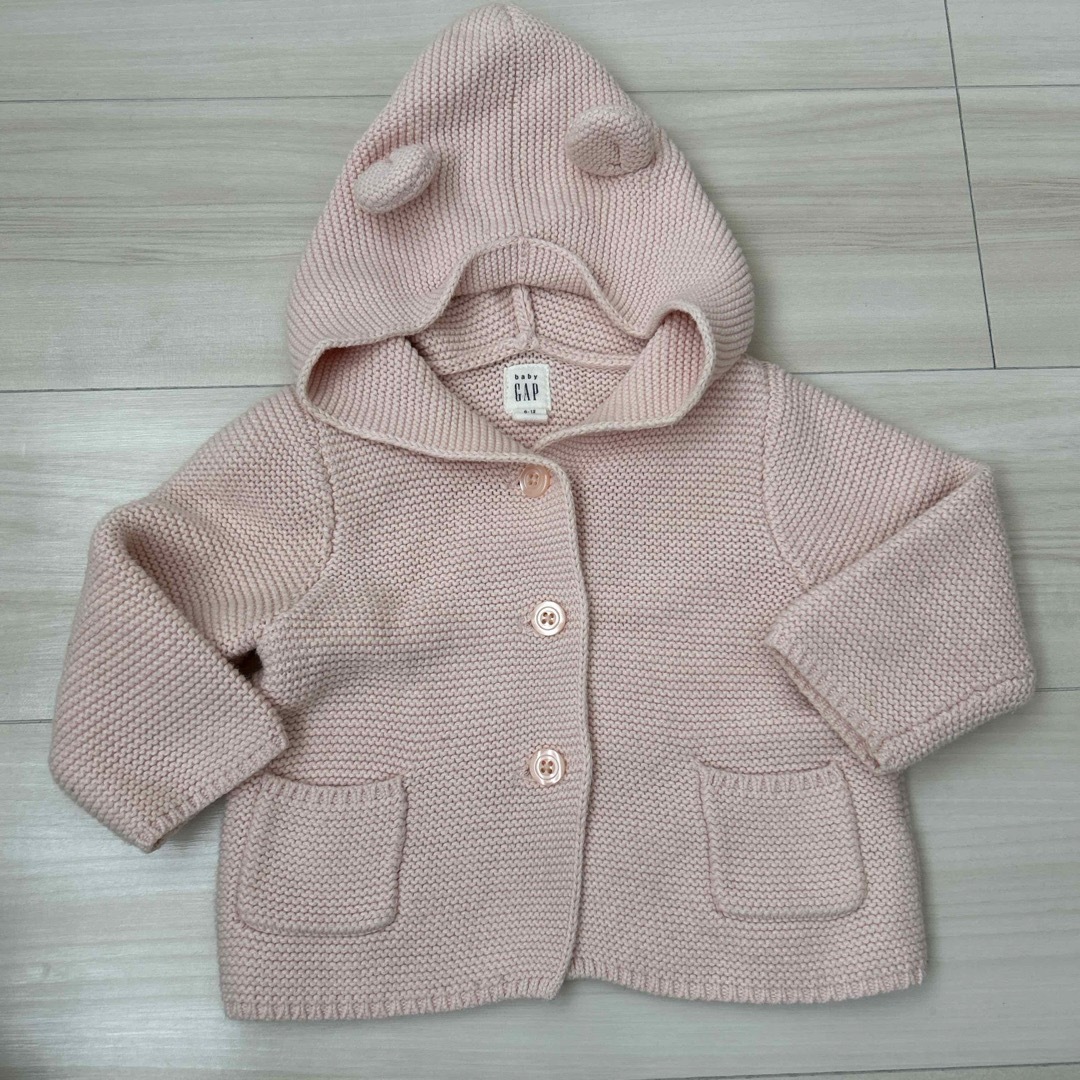 babyGAP(ベビーギャップ)のGAP ブラナンベア　ガーターセーター　カーディガン キッズ/ベビー/マタニティのベビー服(~85cm)(カーディガン/ボレロ)の商品写真