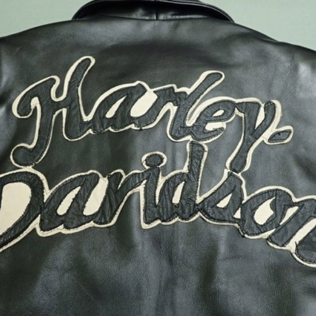 Harley Davidson(ハーレーダビッドソン)のレアモデル　ハーレーダビットソン　ライダースジャケット メンズのジャケット/アウター(ライダースジャケット)の商品写真