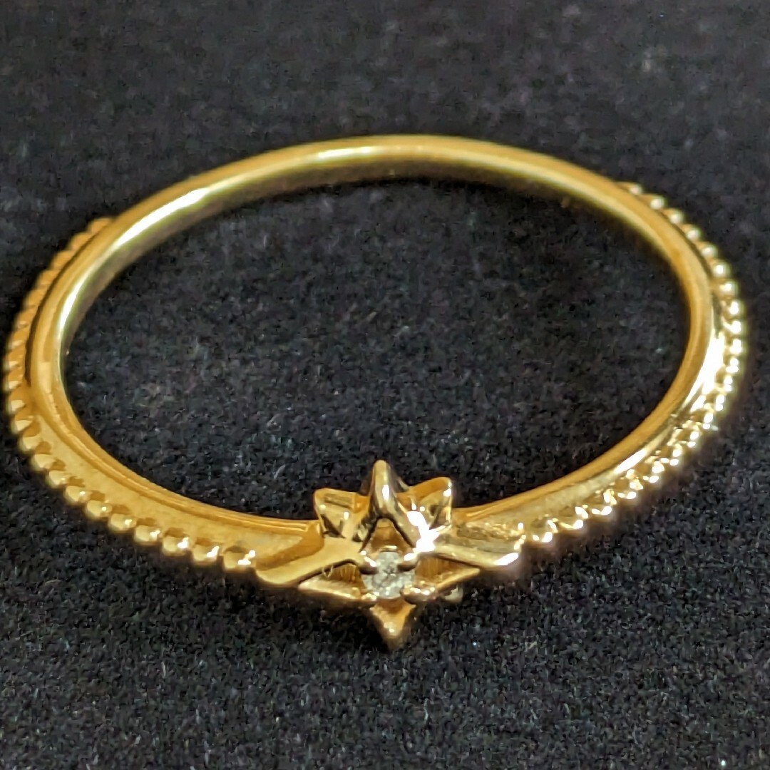 ete(エテ)の500 エテダイヤリングK10PGピンクゴールド0.8g レディースのアクセサリー(リング(指輪))の商品写真