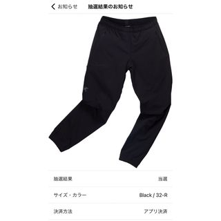 ARC'TERYX - 新品未使用 アークテリクス アクロープル ジョガー