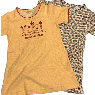 ベベ(BeBe)のBeBe ベベ 半袖 ワンピース 美品 2点セット 子供服 キッズ ブランド(ワンピース)