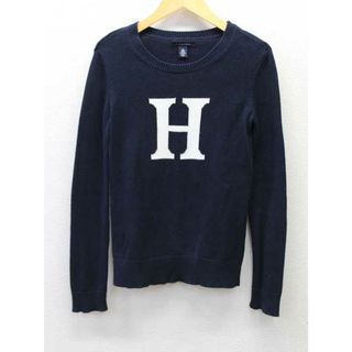 トミーヒルフィガー(TOMMY HILFIGER)の‡TOMMY HILFIGER/トミーヒルフィガー‡Hニット/長袖 ネイビー/紺 レディース XS 【中古】 秋冬 709032(ニット/セーター)