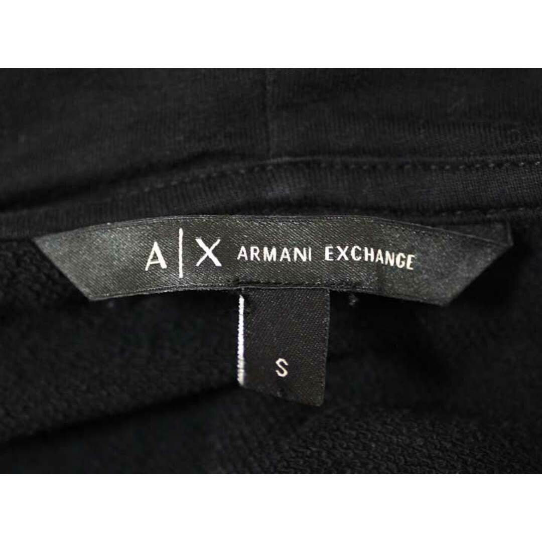 ARMANI EXCHANGE(アルマーニエクスチェンジ)の【新規値下げ】☆ARMANI EXCHANGE/アルマーニエクスチェンジ☆バックロゴ刺繍ジップパーカー/フード/ポケット/カジュアル/長袖 ブラック/黒 レディース S【中古】秋冬 519032 レディースのトップス(パーカー)の商品写真