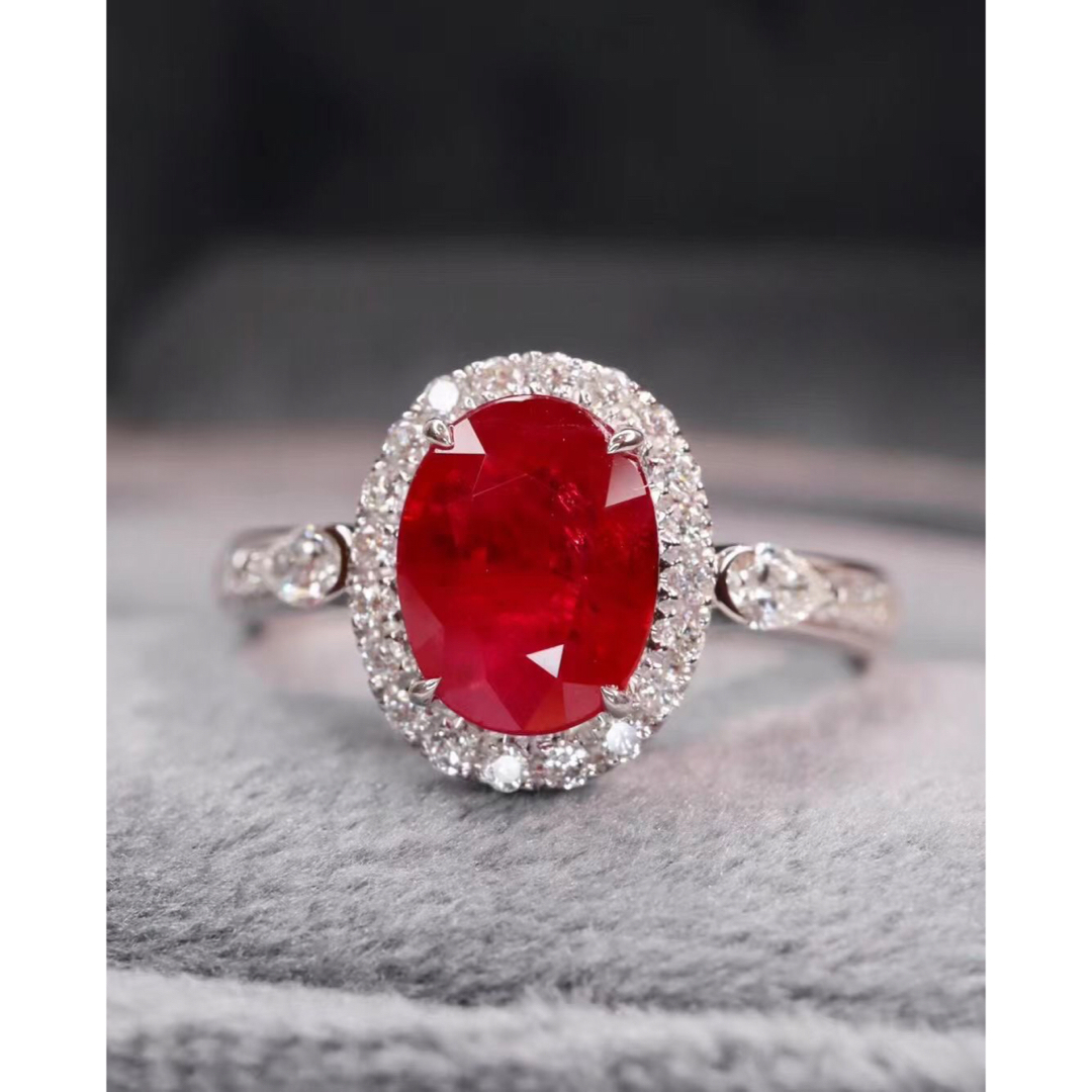 天然 ルビー ダイヤモンド リング 1.55ct k18 ¥ レディースのアクセサリー(リング(指輪))の商品写真