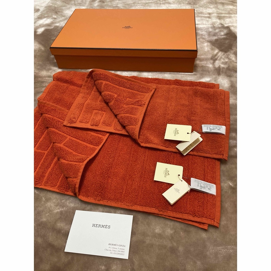 エルメス HERMES タオルハンカチ ハンドタオル宜しくお願いいたします