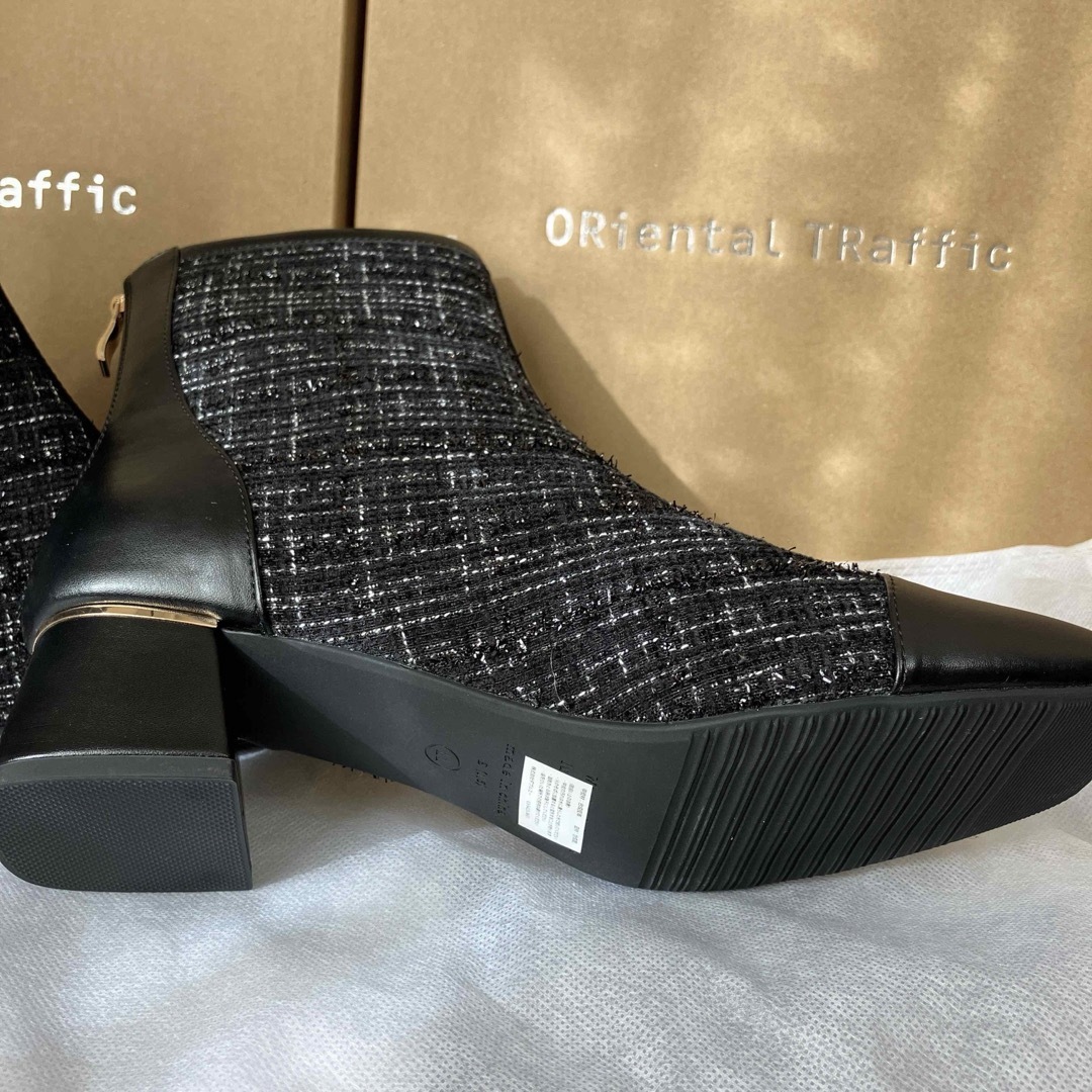 ORiental TRaffic(オリエンタルトラフィック)のORiental TRafficショートブーツ新品　ブラックL L レディースの靴/シューズ(ブーツ)の商品写真