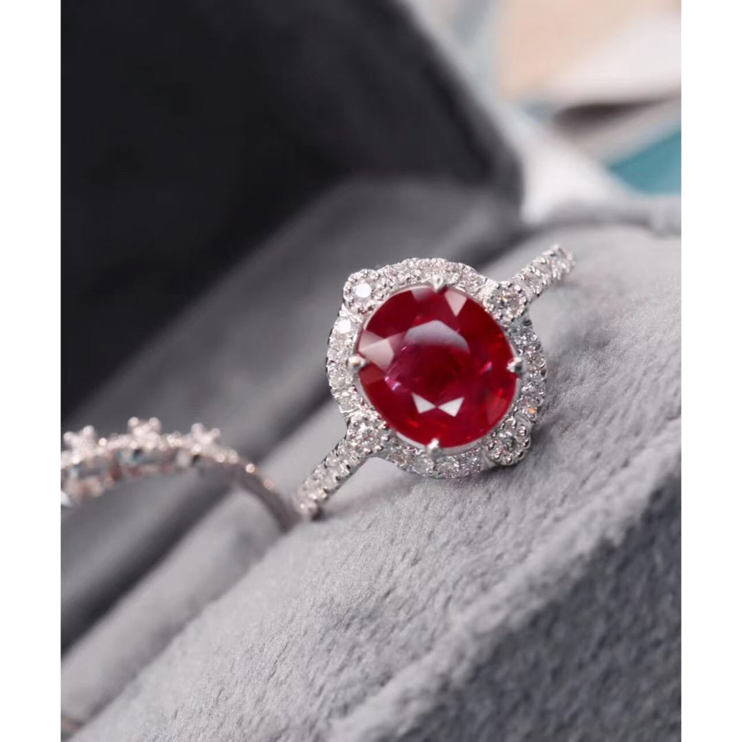 天然 ルビー ダイヤモンド リング 3Way 1.28ct k18 ¥ レディースのアクセサリー(リング(指輪))の商品写真