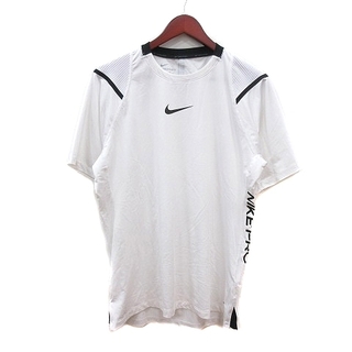 ナイキ(NIKE)のナイキ スポーツウェア カットソー Tシャツ クルーネック 半袖 XL 白(ウェア)