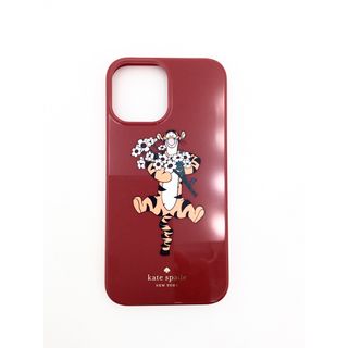 ケイトスペードニューヨーク(kate spade new york)のほぼ未使用　ケイトスペード　iPhoneカバー　ディズニーコラボ　ティガー　赤(iPhoneケース)