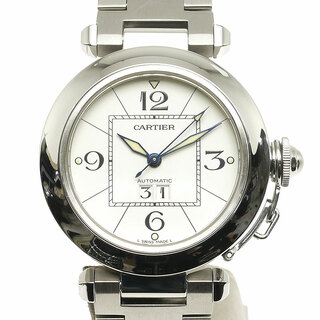 カルティエ(Cartier)のカルティエ パシャC ビックデイト W31044M7 ボーイズ 自動巻き 白(腕時計(アナログ))
