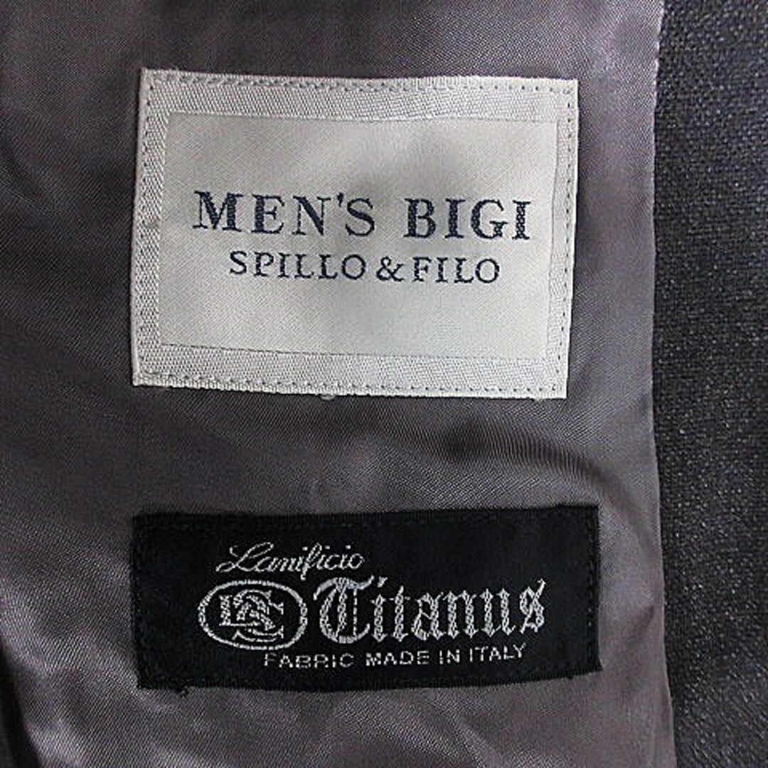 MEN'S BIGI(メンズビギ)のメンズビギ ジャケット テーラード 長袖 シングル ウール M 茶 アウター レディースのジャケット/アウター(その他)の商品写真