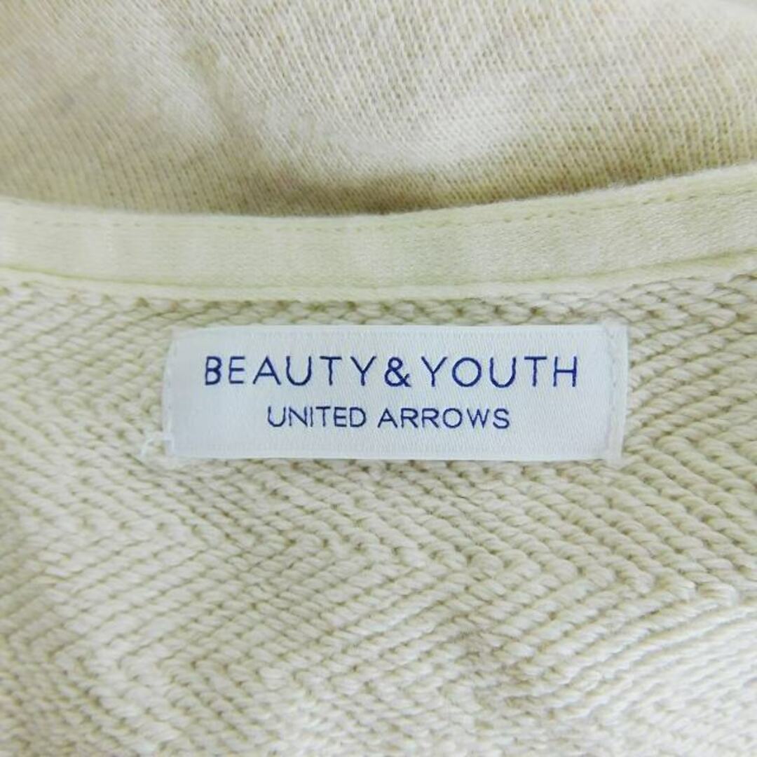 BEAUTY&YOUTH UNITED ARROWS(ビューティアンドユースユナイテッドアローズ)のB&Y ユナイテッドアローズ トレーナー 七分袖 ラウンドネック ベージュ レディースのトップス(トレーナー/スウェット)の商品写真