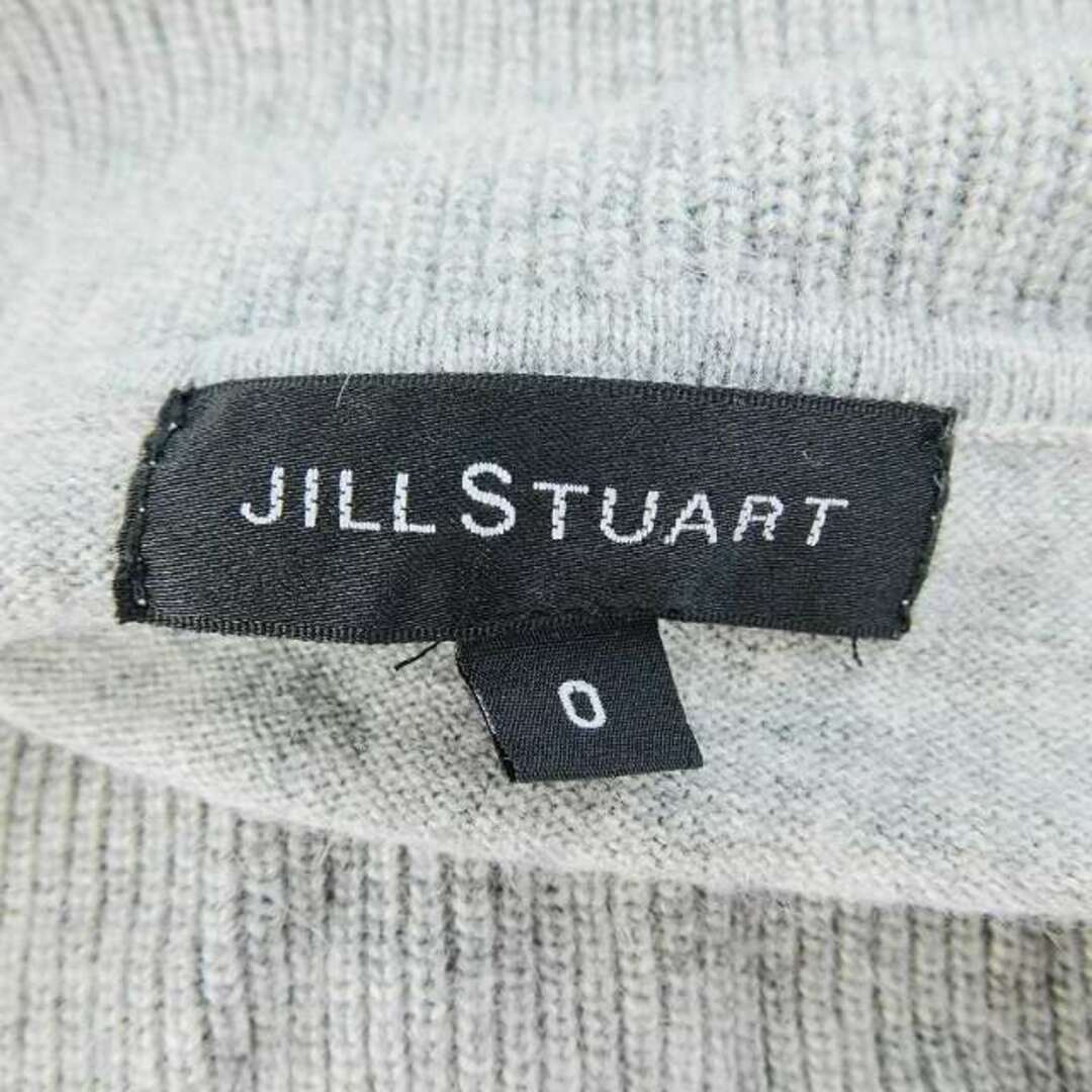 JILLSTUART(ジルスチュアート)のジルスチュアート ニットワンピース オフタートル 五分袖 ミニ グレー /BT レディースのワンピース(ミニワンピース)の商品写真