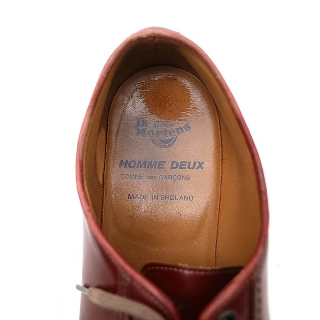 COMME des GARCONS(コムデギャルソン)のDr.Martens×COMME des GARCONS HOMME DEUX ドクターマーチン×コム デ ギャルソン オム ドゥ 4ホールレザーシューズ レッド 11 メンズの靴/シューズ(その他)の商品写真