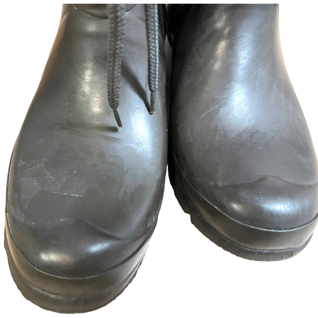 HUNTER(ハンター)のハンター　レインブーツ　長靴　ミドル　編み上げ　ブラック　25cm  レディースの靴/シューズ(レインブーツ/長靴)の商品写真