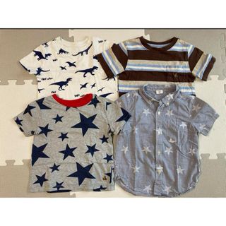 ベビーギャップ(babyGAP)の《値下げ》　ベビーギャップ　半袖　4枚　まとめ売り(Tシャツ/カットソー)