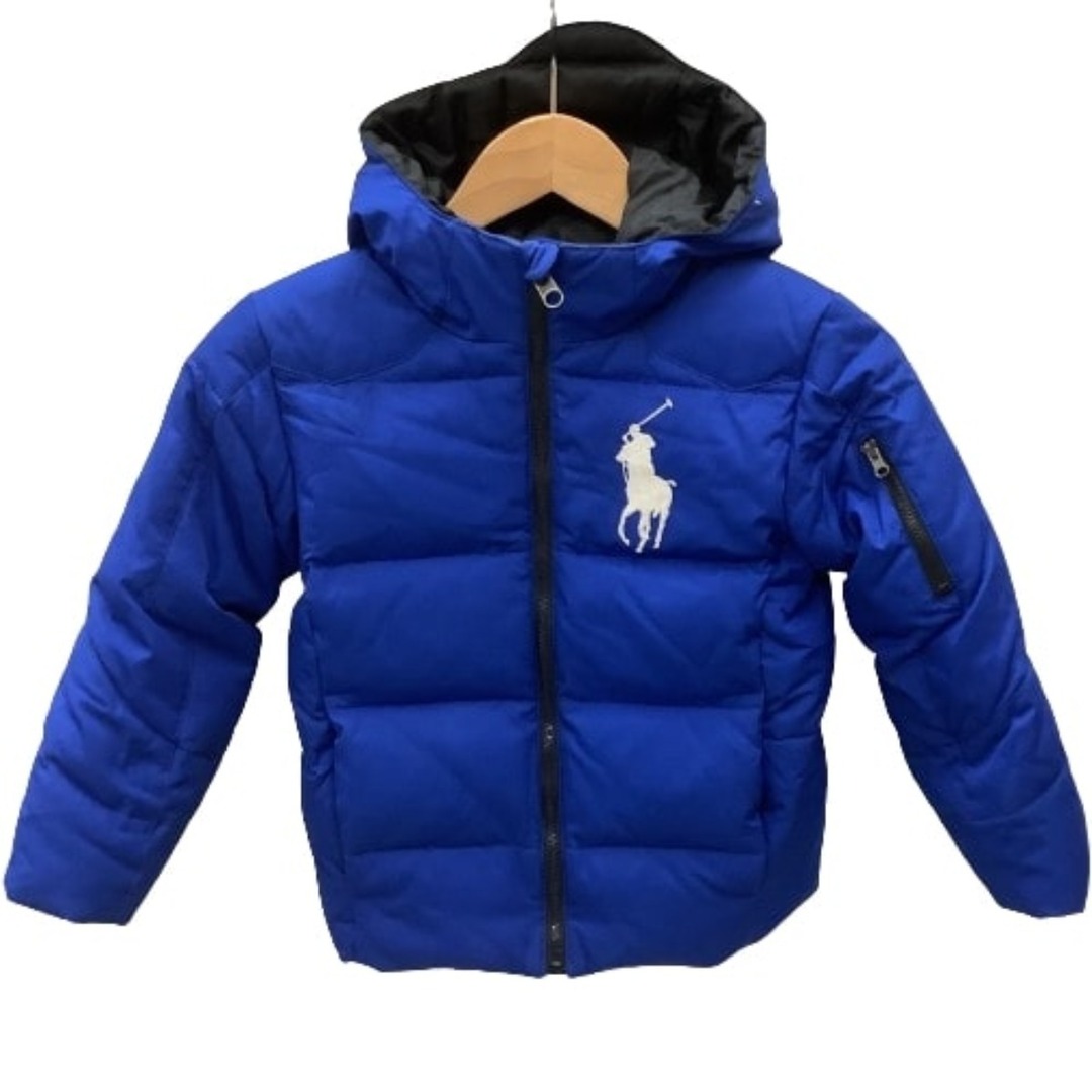 POLO RALPH LAUREN(ポロラルフローレン)の♪♪POLO RALPH LAUREN ポロラルフローレン キッズ 子供 男の子 ジャンパー ダウン SIZE 120cm ブルー キッズ/ベビー/マタニティのキッズ服男の子用(90cm~)(ジャケット/上着)の商品写真