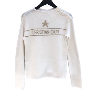 クリスチャンディオール(Christian Dior)の　クリスチャン・ディオール Christian Dior シグネチャーロゴカシミヤニットセーター 414S94AM064_X1991 レディース　セーター(ニット/セーター)