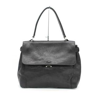 マルニ(Marni)の◇MARNI/マルニ◇レザートートバッグ/フラップ/大容量/BAG/鞄 ブラック/黒 レディース【中古】春夏秋冬 610132(トートバッグ)