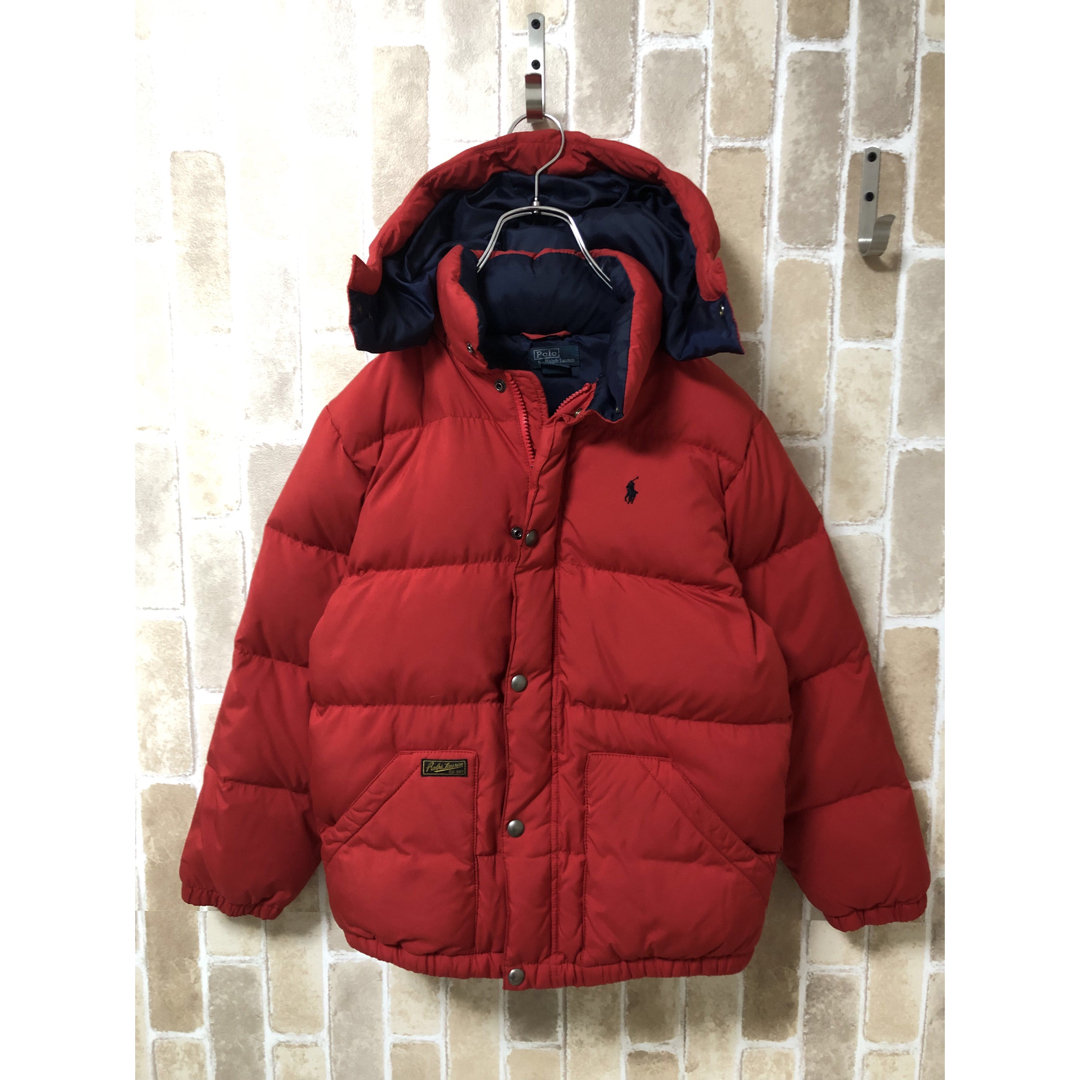 キッズ☆ラルフローレン☆赤ダウンベスト130〜140㎝ 振ろ キッズ☆ラルフローレン☆赤ダウンベスト130〜140㎝ 振ろ