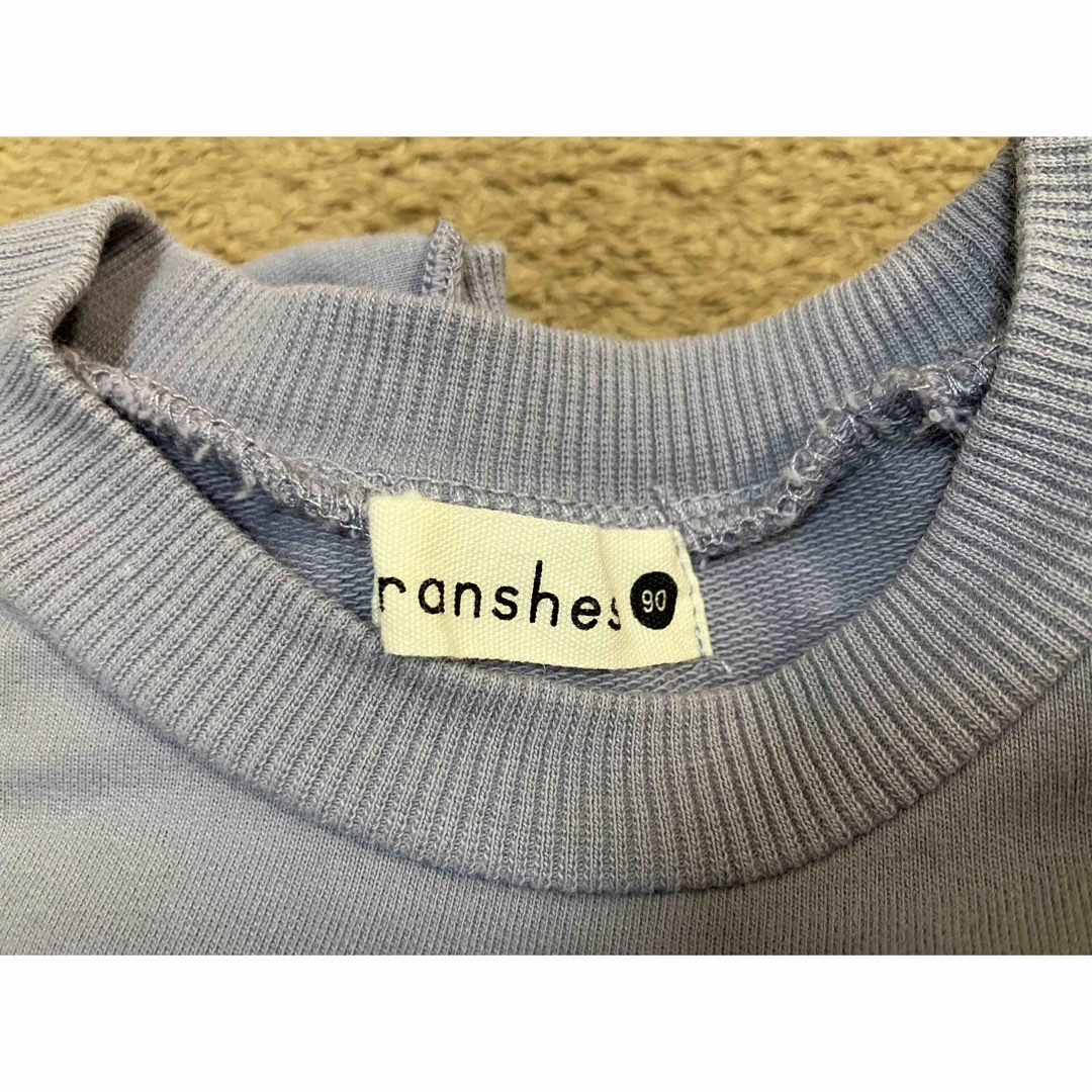 Branshes(ブランシェス)のbranshes フリル長袖ワンピース90 キッズ/ベビー/マタニティのキッズ服女の子用(90cm~)(ワンピース)の商品写真