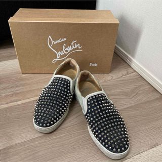 クリスチャンルブタン(Christian Louboutin)のクリスチャンルブタン　スタッズスリッポン　41サイズ(スリッポン/モカシン)