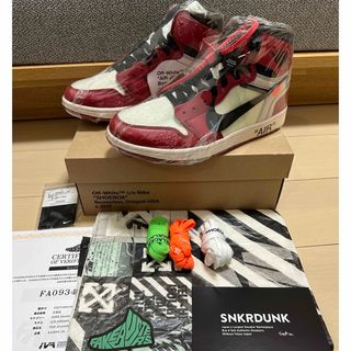 ナイキ(NIKE)のAir Jordan1 Off-White Chicago 新品未使用(スニーカー)